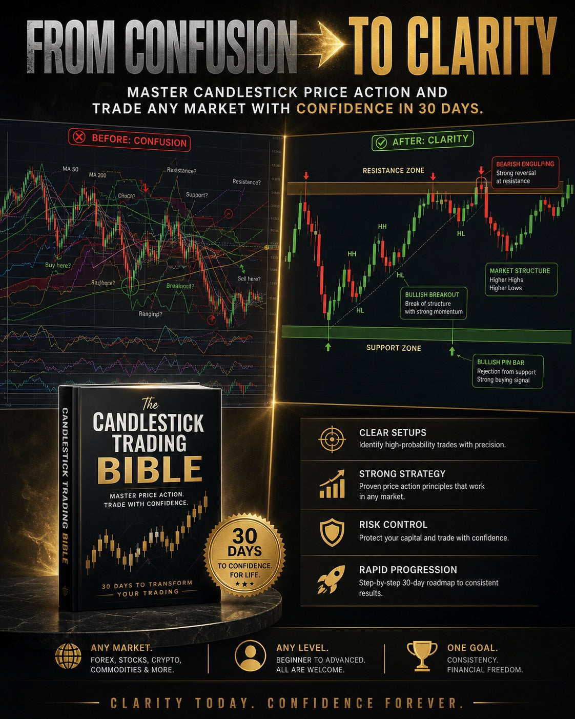 Candlestick Trading Bible – Transform confusing charts into a clear trading plan